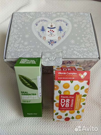 Гель для лица и пилинг-скатка Farm Stay