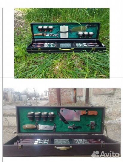 Набор шампуров в чехле,подарочный