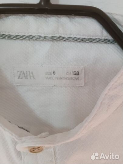 Рубашка zara для мальчика 128