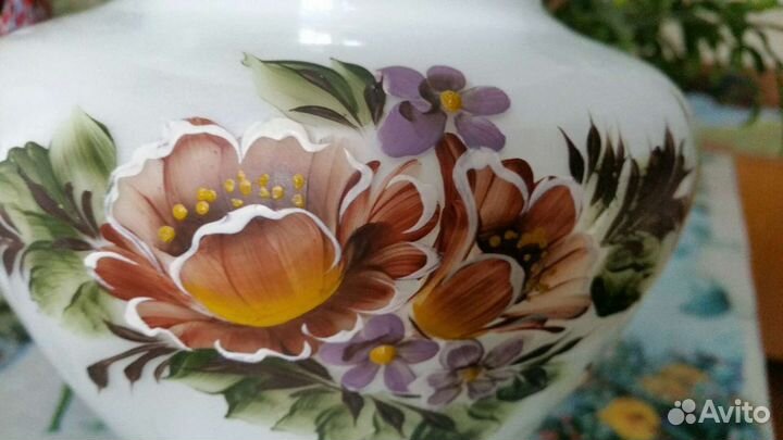 Ваза,ручная роспись, 