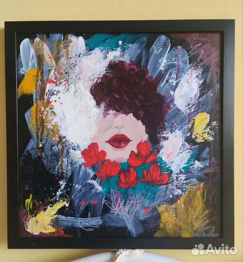 Яркая картина маслом весна лето цветы