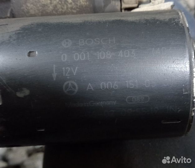Стартер Mercedes