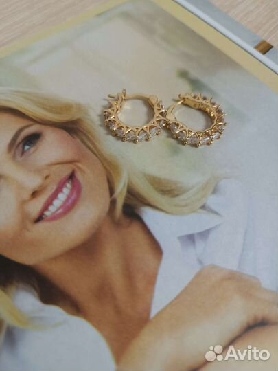 Серьги конго люкс / разные