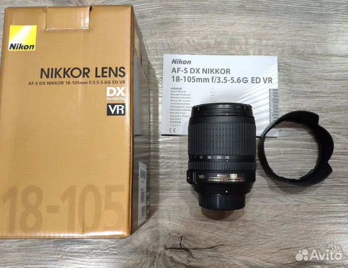 AF-S DX nikkor 18-105mm f/3.5-5.6G ED VR
