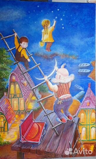 Картина маслом в детскую