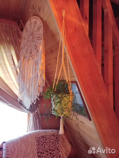 Подвес макраме для кашпо