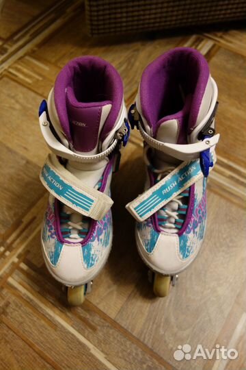 Роликовые коньки раздвижные 2 в 1 р. 33-36