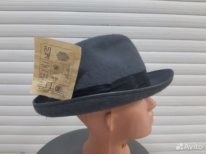 Шляпа фетровая шерстяная мужская