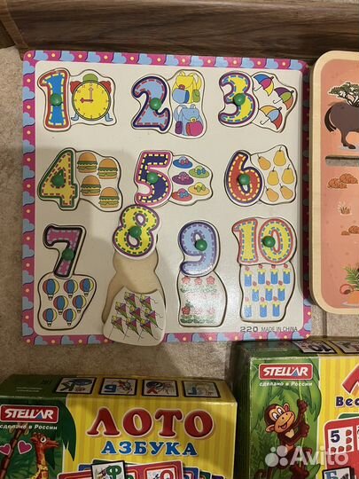 Пазлы лунтик, лото, домино