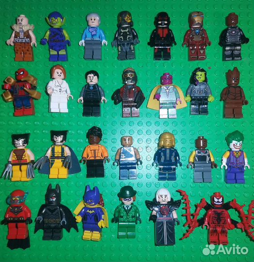 Lego минифигурки Marvel Super Heroes и DC