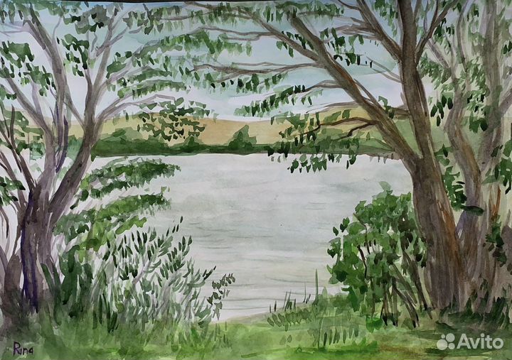 Акварельный пейзаж