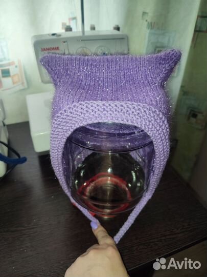 Шапка женская вязаная ручная работа