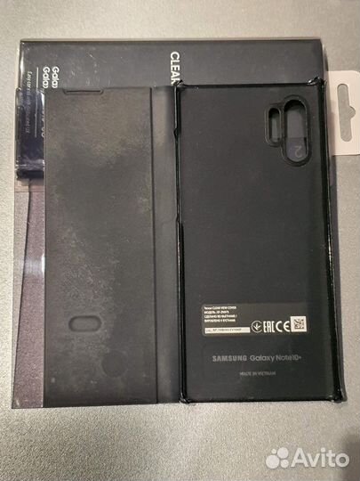 Чехол Samsung Note 10+ plus Clear View Cover