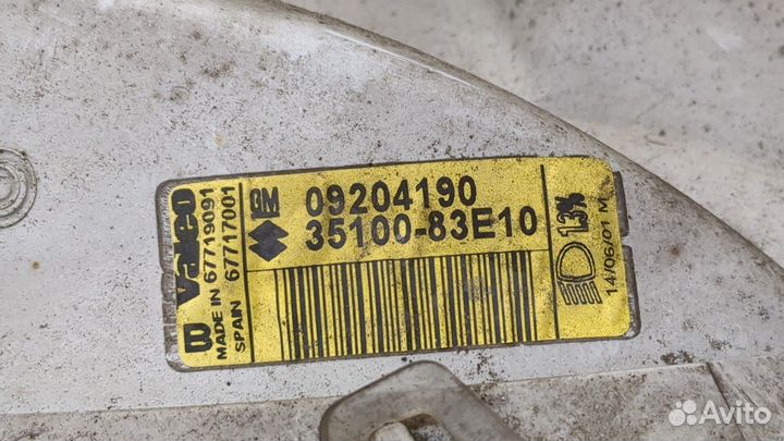 Фара (передняя) Suzuki Wagon R Plus, 2001