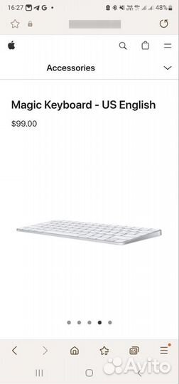 Клавиатура Apple magic keyboard