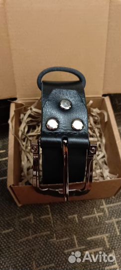 Ремень мужской кожаный ручной работы