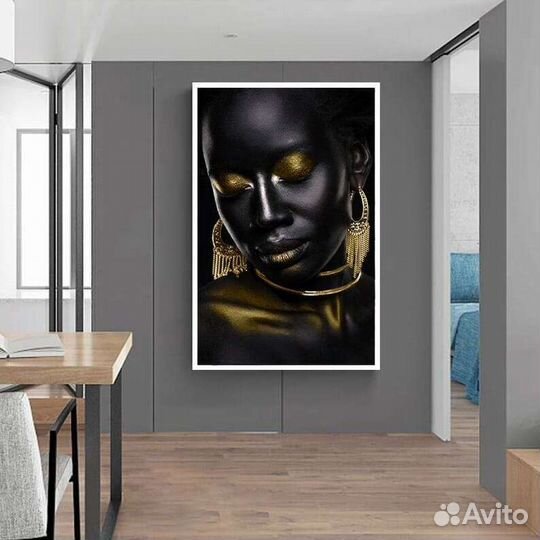 Картина маслом африканка