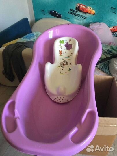 Ванночка для купания с горкой