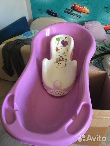 Ванночка для купания с горкой
