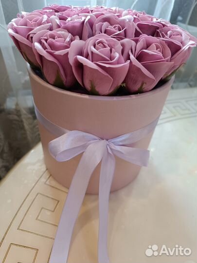 Букет из мыльных роз