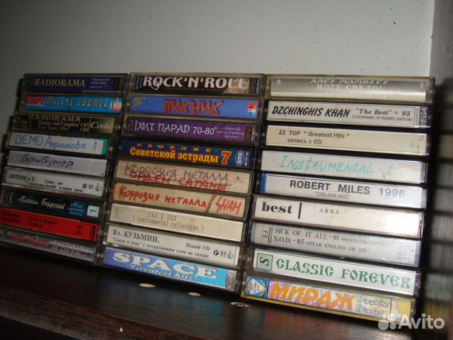 Аудиокассеты с записью 80-90-00 годы объявление продам