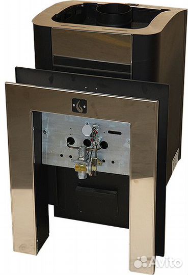 Печь На Дровах Термофор 12 У антрацит (с газ.горел