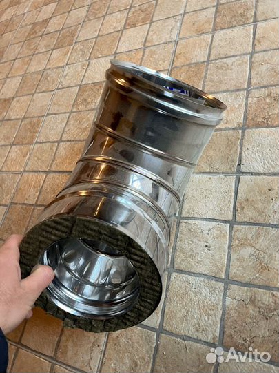 Сэндвич колено 90* (430/0,5мм+нерж) d 130x200