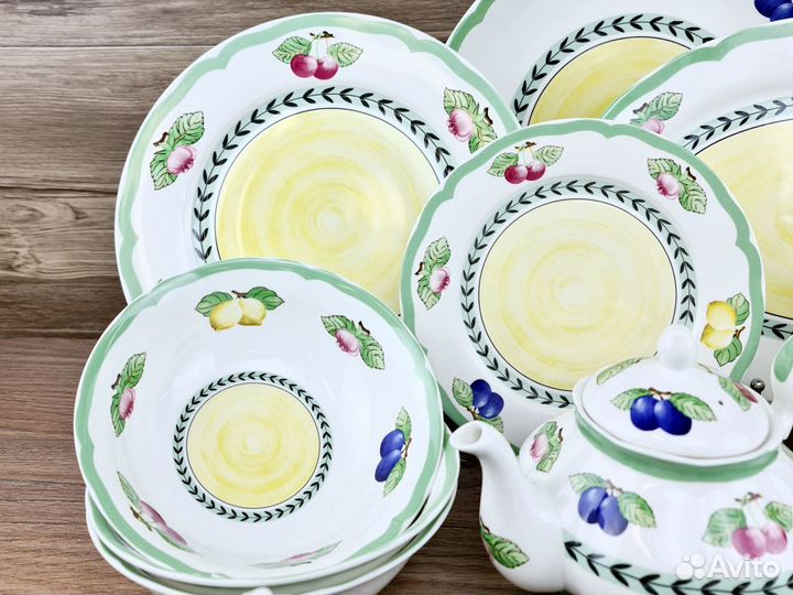 Сервиз Фрукты Люкс 12 персон в стиле Villeroy & Bo