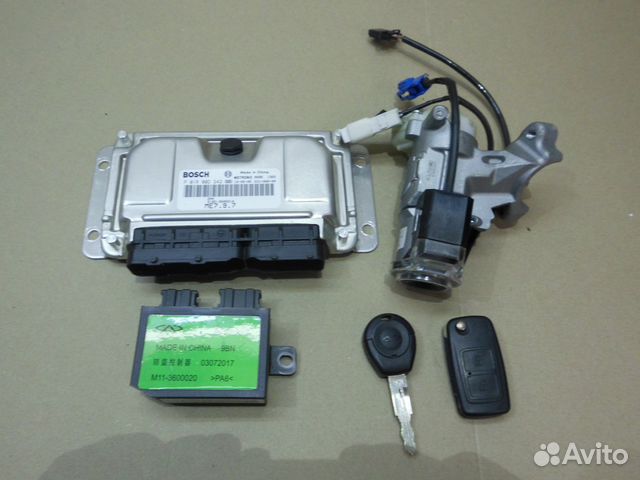 Чери Индис S18D эбу, "мозги" комплект 2 ключа