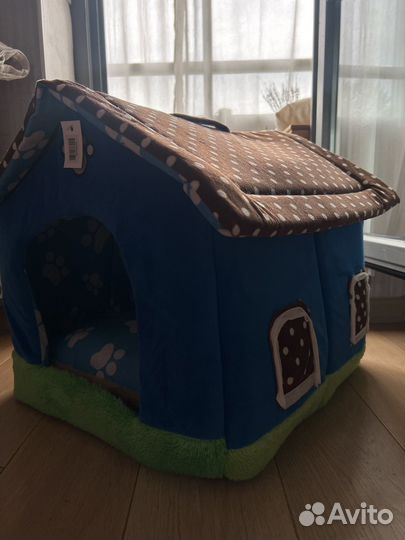Лежанка домик для собаки