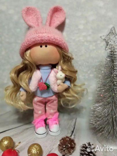 Интерьерная кукла ручной работы. Рост 26 см