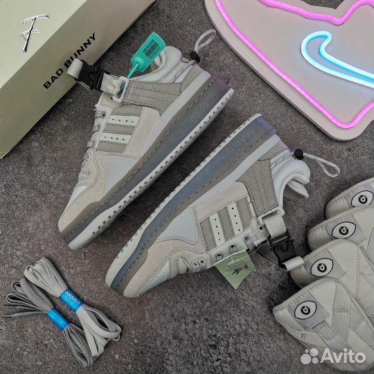 Кроссовки Adidas x Bad Bunny Grey