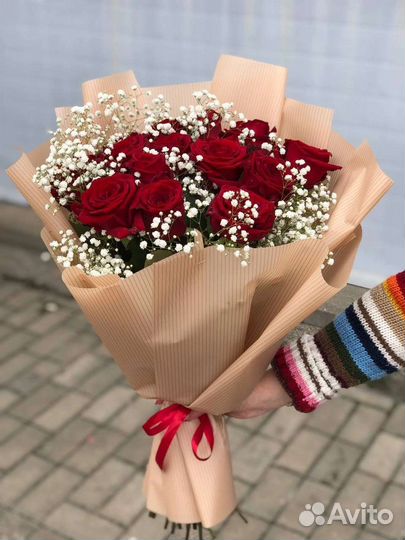 Цветы розы букет