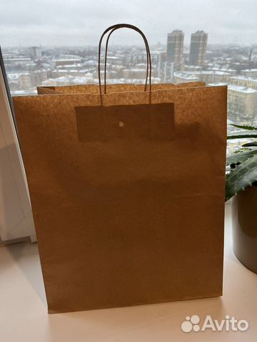Крафт пакет бумажный 32*37*20