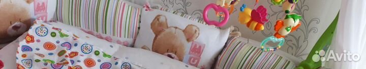 Бортики и балдахин в детскую кроватку