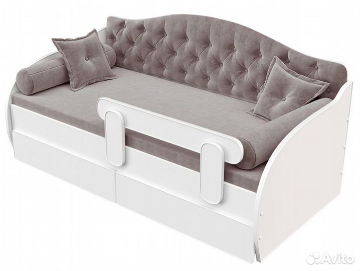 Детская кровать тахта с мягкой спинкой