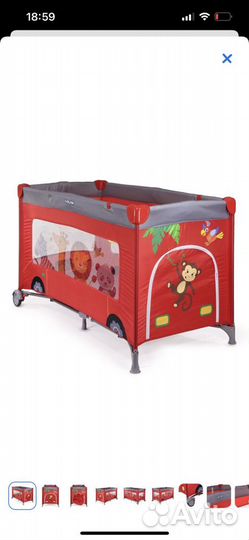 Манеж кровать babyton с матрасом