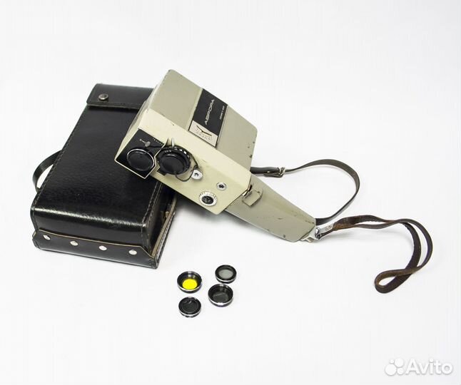 Кинокамера Аврора, сделано в СССР, в футляре