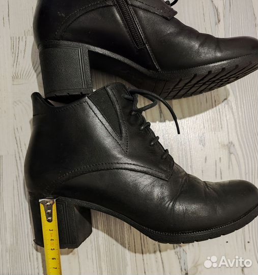 Ботильоны утеплённые натуральная кожа 39