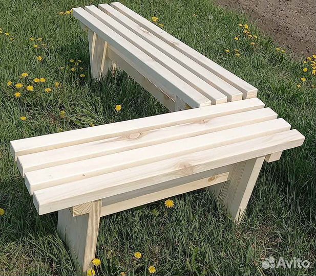 Скамейка садовая деревянная