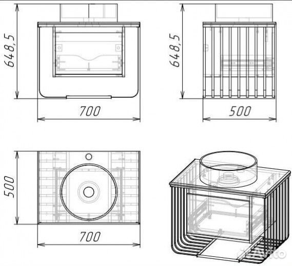 Мебель для ванной Grossman Винтаж 70 веллингтон/золото GR-4043BW