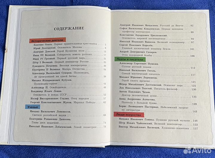 Книжка 'выдающиеся русские люди'