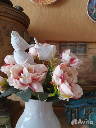 Декор для дома и сада, птички на палочке