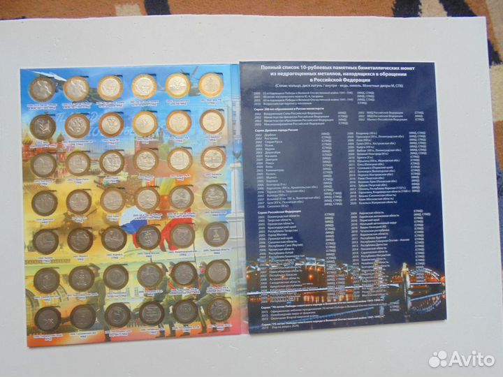 Памятные российские монеты 10 рублей биметалл