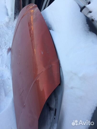 Капот на kia rio 2 под ремонт