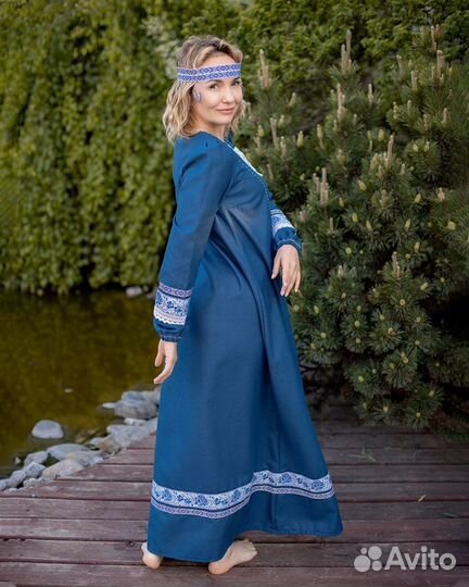 Платье славянское русское народное