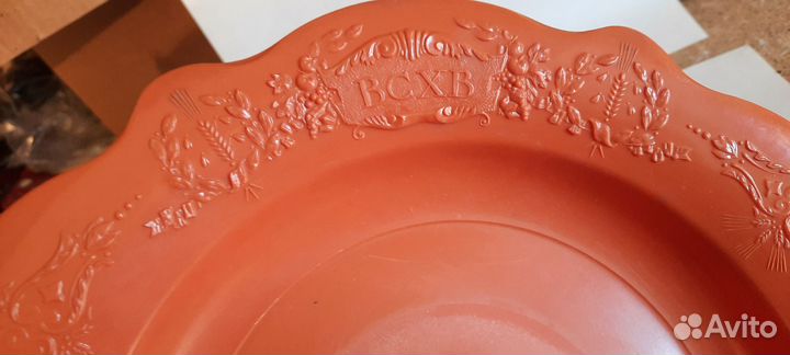 Советская декоративная тарелка всхв Всесоюзная сел