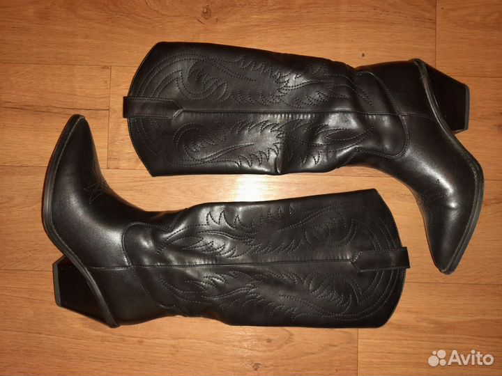 Сапоги женские демисезонные из экокожи