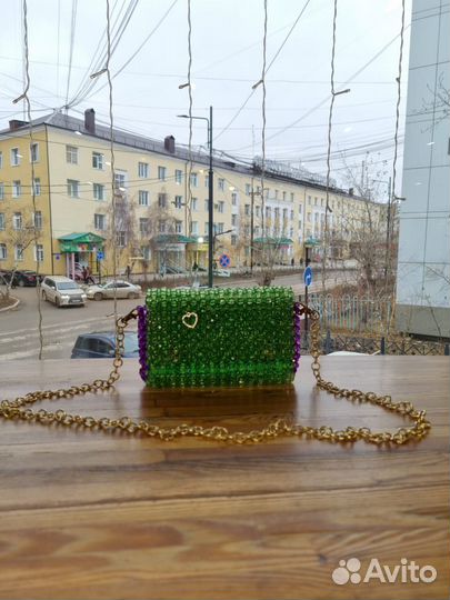 Сумка из бисера ручной работы