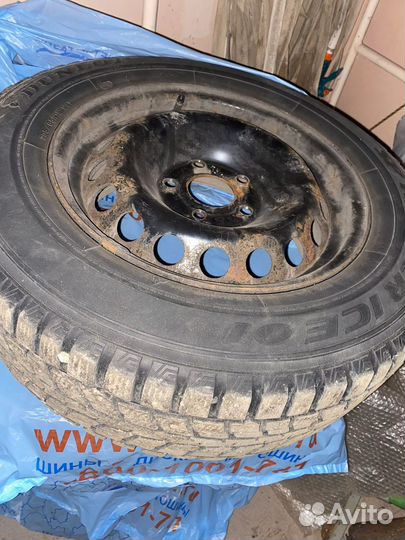 Резина Dunlop (япония) зимняя шипы 15 радиус